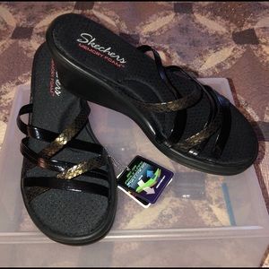 Women’s Memory Foam Skecher Wedge Sandals